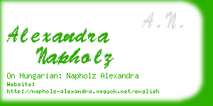 alexandra napholz business card